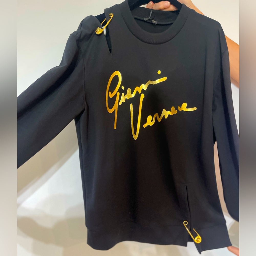 Authentic NEW Versace safety Pin sweater